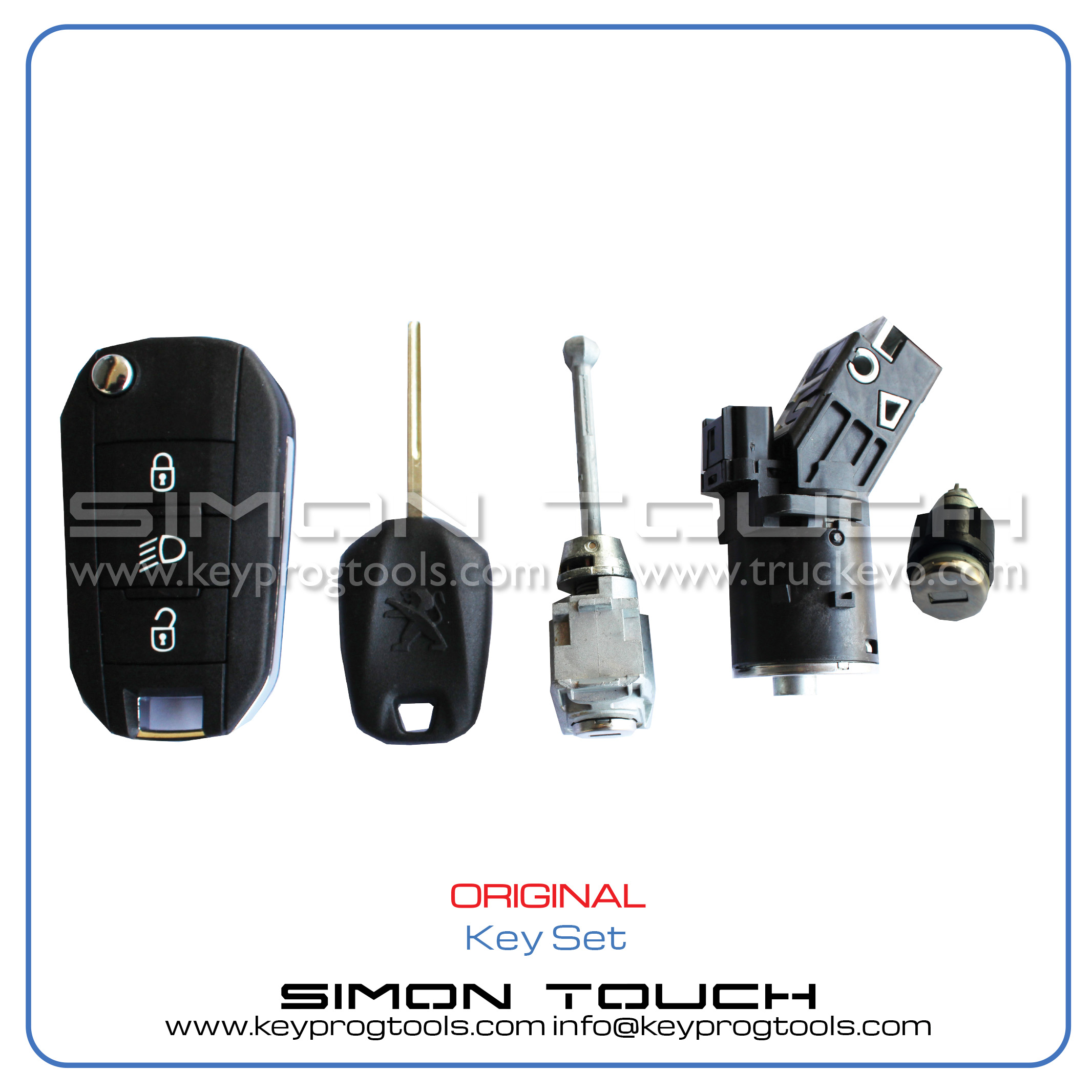 Peugeot key set