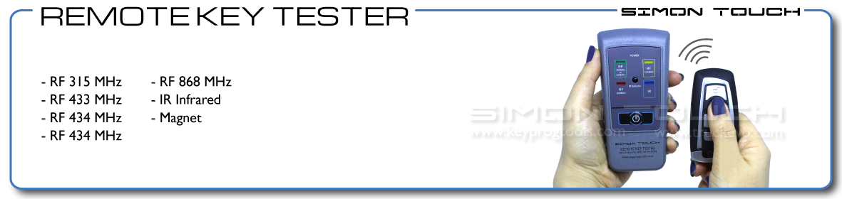 Remote key tester banner